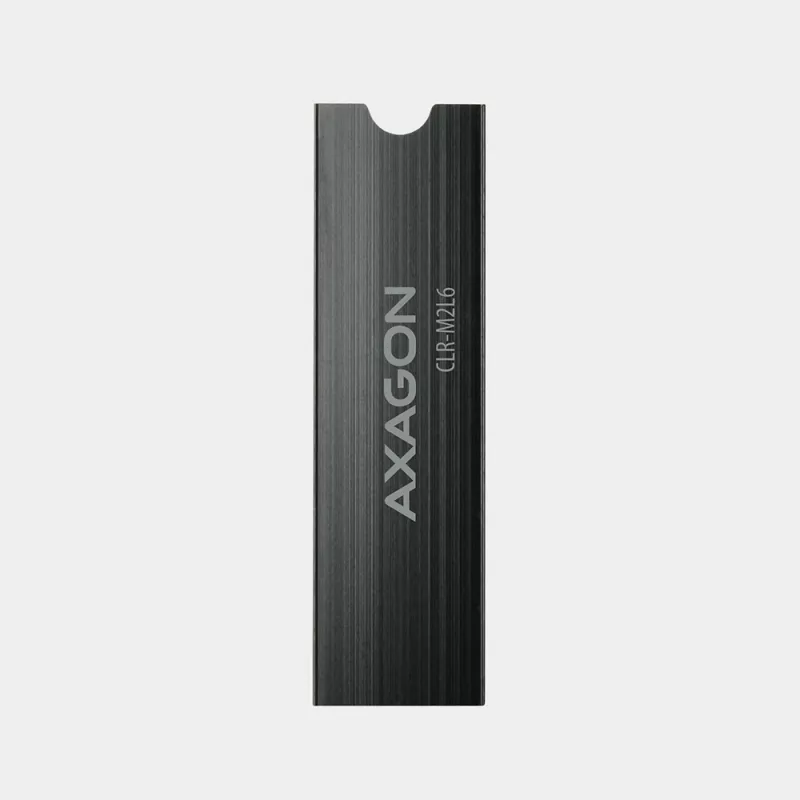 Axagon CLR-M2L6 pasīvs alumīnija dzesētājs visām M.2 SSD, izmērs 2280, augstums 6 mm