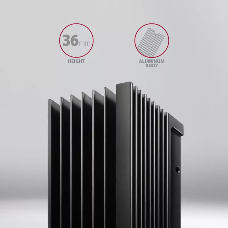 Axagon CLR-M2XL pasīvs alumīnija radiators vienpusējiem un divpusējiem M.2 SSD diskiem, izmērs 2280, augstums 36 mm
