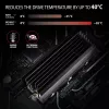 Axagon CLR-M2XL pasīvs alumīnija radiators vienpusējiem un divpusējiem M.2 SSD diskiem, izmērs 2280, augstums 36 mm
