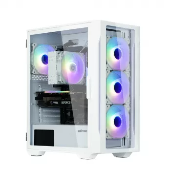 Zalman I3 NEO TG balta datora korpuss Midi Tower