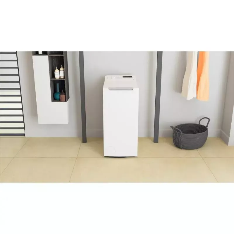 Veļas mazgājamā mašīna Whirlpool NTDLR 7220SS PL/N, augšējā ielāde, 7 kg, 1151 RPM, balta
