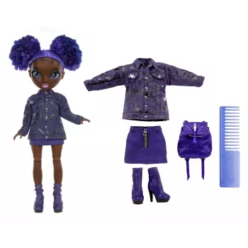 Rainbow High Junior High lelle Series 2- Krystal, modes lelle, sieviete, 6 g., zēnam/meitenei, 230 mm, daudzkrāsains