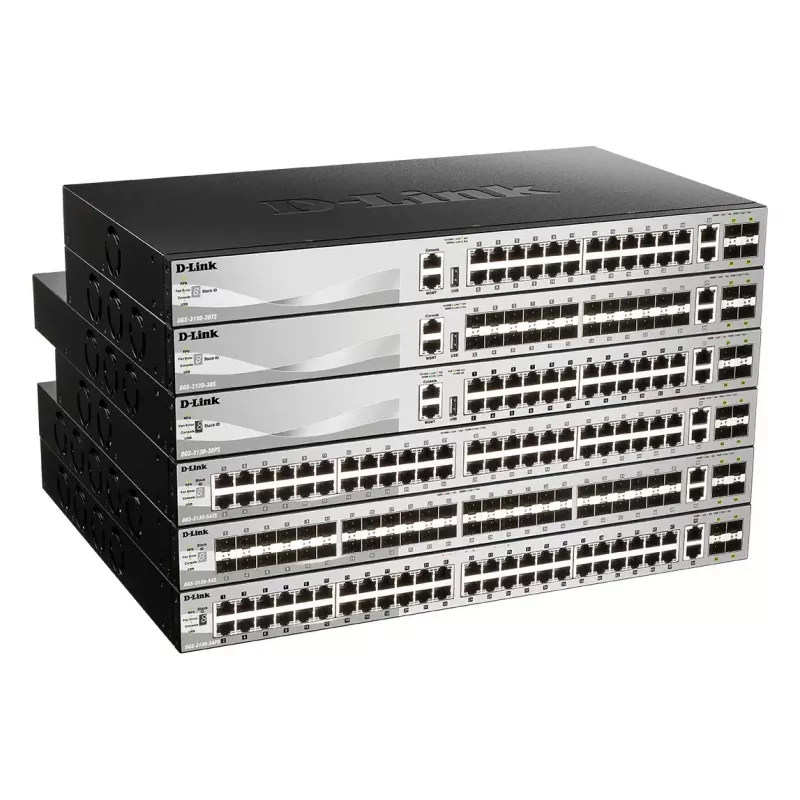 D-Link DGS-3130-54PS/E tīkla slēdzis Pārvaldīts L3 Gigabit Ethernet (10/100/1000) Power over Ethernet (PoE) Pelēks