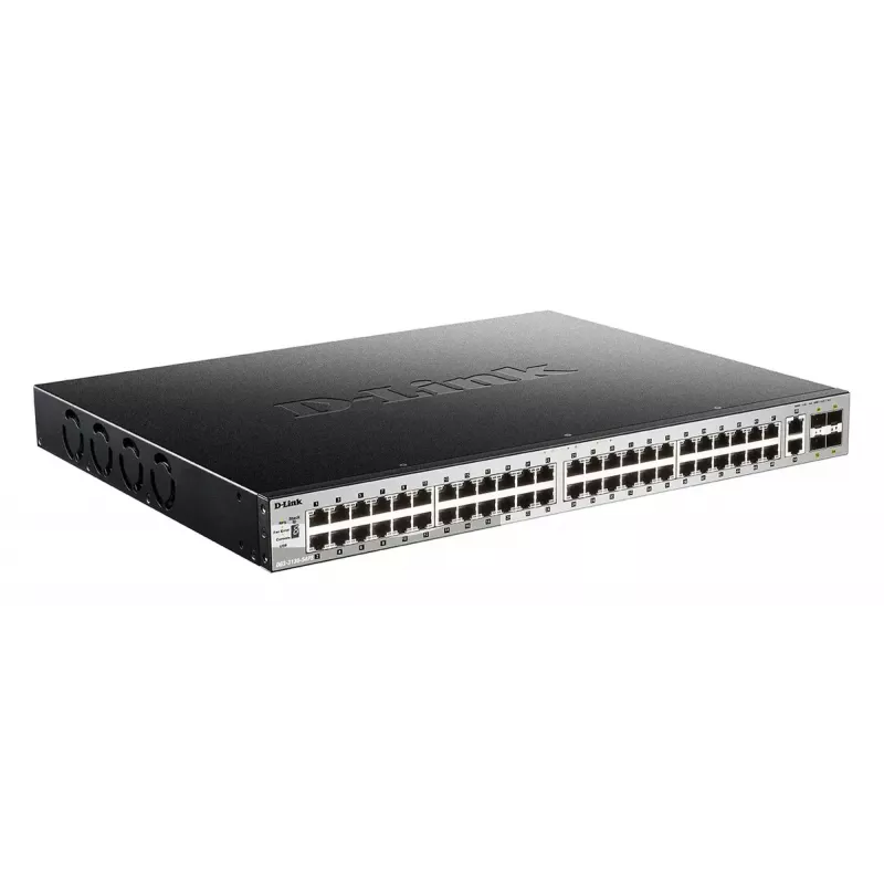 D-Link DGS-3130-54PS/E tīkla slēdzis Pārvaldīts L3 Gigabit Ethernet (10/100/1000) Power over Ethernet (PoE) Pelēks