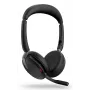 Jabra Evolve2 65 Flex - Link380c UC Stereo (Bezvadu uzlāde), Vadu un bezvadu, Birojs/Zvanu centrs, 20 - 20000 Hz, 136 g, Austiņas, Melna