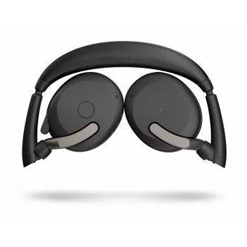 Jabra Evolve2 65 Flex - Link380c UC Stereo (Bezvadu uzlāde), Vadu un bezvadu, Birojs/Zvanu centrs, 20 - 20000 Hz, 136 g, Austiņas, Melna