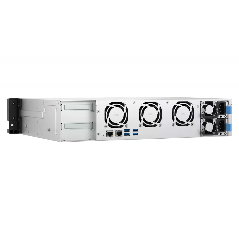 QNAP TS-855EU-RP NAS Rack (2U) Intel Atom® C5125 8 GB DDR4 0 TB QuTS hero Melns