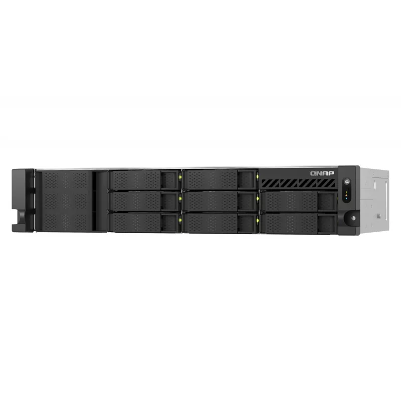 QNAP TS-855EU-RP NAS Rack (2U) Intel Atom® C5125 8 GB DDR4 0 TB QuTS hero Melns