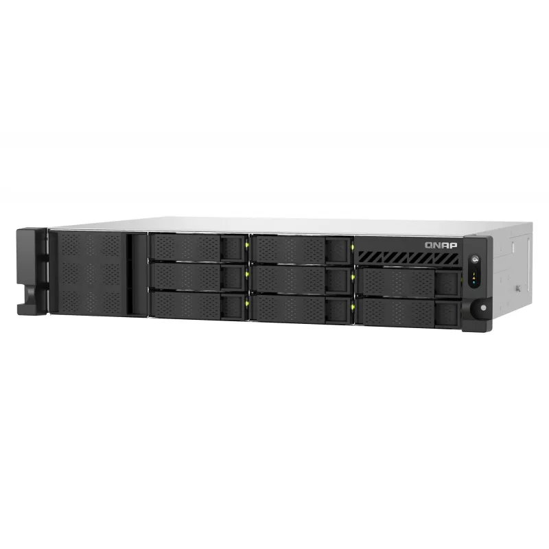 QNAP TS-855EU-RP NAS Rack (2U) Intel Atom® C5125 8 GB DDR4 0 TB QuTS hero Melns