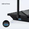 TP-Link Archer AX5400 Multi-Gigabit WiFi 6 maršrutētājs, Wi-Fi 6 (802.11ax), Divjoslu (2.4 GHz / 5 GHz), Ethernet LAN, Melns, Galda/staba maršrutētājs