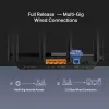 TP-Link Archer AX5400 Multi-Gigabit WiFi 6 maršrutētājs, Wi-Fi 6 (802.11ax), Divjoslu (2.4 GHz / 5 GHz), Ethernet LAN, Melns, Galda/staba maršrutētājs
