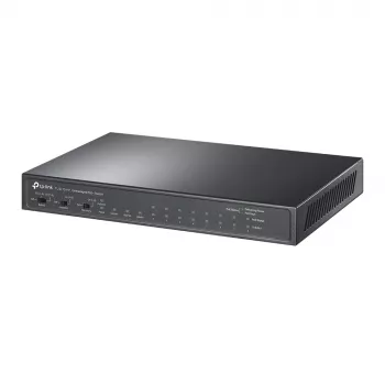 TP-Link 8 portu 10/100 Mb/s + 3 portu gigabitu galddatora slēdzis ar 8 portu PoE+