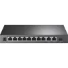 TP-Link 8 portu 10/100 Mb/s + 3 portu gigabitu galddatora slēdzis ar 8 portu PoE+