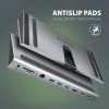 Dokstacija Axagon HMC-4KX3 USB-C 5Gbps centrmezgls, 3x USB-A, 2x HDMI, DP, RJ-45, SD/microSD, audio, PD 100W, kabelis 40cm