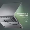 Dokstacija Axagon HMC-4KX3 USB-C 5Gbps centrmezgls, 3x USB-A, 2x HDMI, DP, RJ-45, SD/microSD, audio, PD 100W, kabelis 40cm