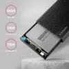 HDD/SSD ārējais korpuss Axagon EE25-GTR USB-C 3.2 Gen 2 Melns 2.5 collas