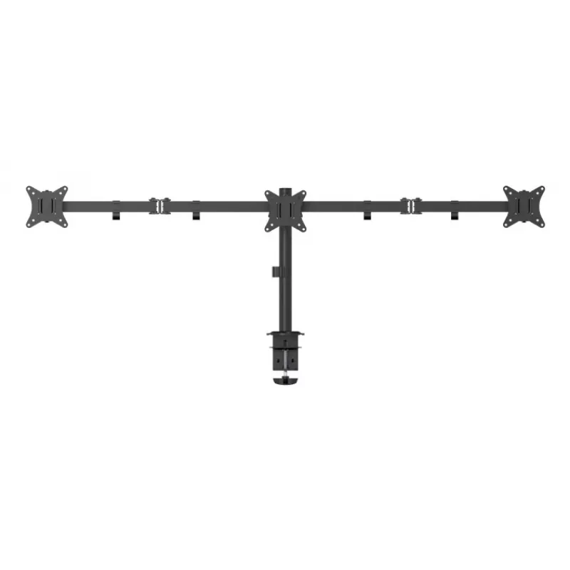 Gembird MA-D3-01 regulējams galda turētājs 3 monitoriem, 17–27 collas, līdz 7 kg