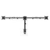 Gembird MA-D3-01 regulējams galda turētājs 3 monitoriem, 17–27 collas, līdz 7 kg