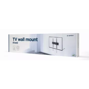 TV stiprinājums Gembird WM-55F-02 melns, 32–55 collu ekrāniem, maks. slodze 40 kg, VESA 200x200–400x400, plāns 2,5 cm
