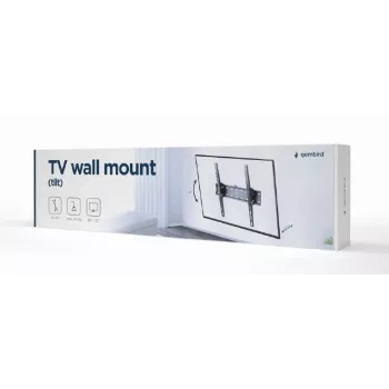 TV stiprinājums Gembird WM-55T-02 32–55 collu ekrāniem, slīpums -12° līdz 12°, VESA 200x200–400x400, 40 kg, melns