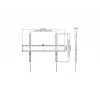 TV stiprinājums Gembird WM-70F-01 melns 37–70 collu televizoriem, 40 kg, VESA 200x200–600x400, 2,5 cm plāns