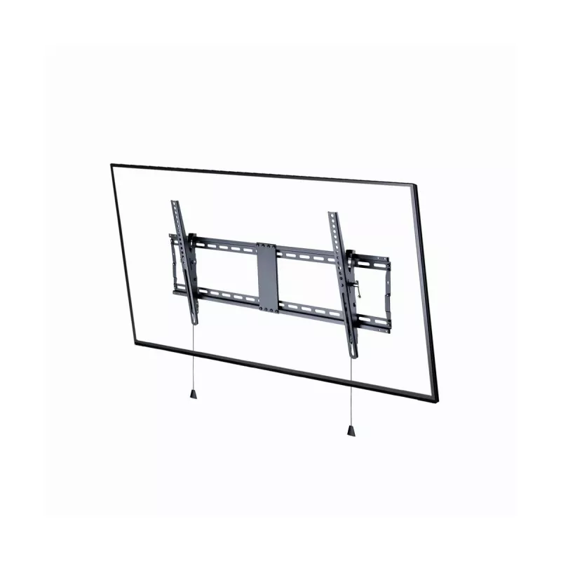 TV sienas stiprinājums Gembird WM-90T-01 43–90 collu ekrāniem, VESA 200x200–800x400, slīpums -12°–3°, 70 kg ietilpība, melns