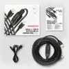 Axagon ADR-215B USB 2.0 A-M -> B-M aktīvais savienotāj-/retranslācijas kabelis 15 m