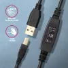 Axagon ADR-220B USB 2.0 A-M -> B-M aktīvs savienojošais/atkārtotāja kabelis 20 m
