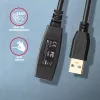 Axagon ADR-310 USB 3.2 Gen 1 A-M -> A-F aktīvs pagarinātāja/retranslatora kabelis 10 m