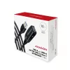 Axagon ADR-310 USB 3.2 Gen 1 A-M -> A-F aktīvs pagarinātāja/retranslatora kabelis 10 m