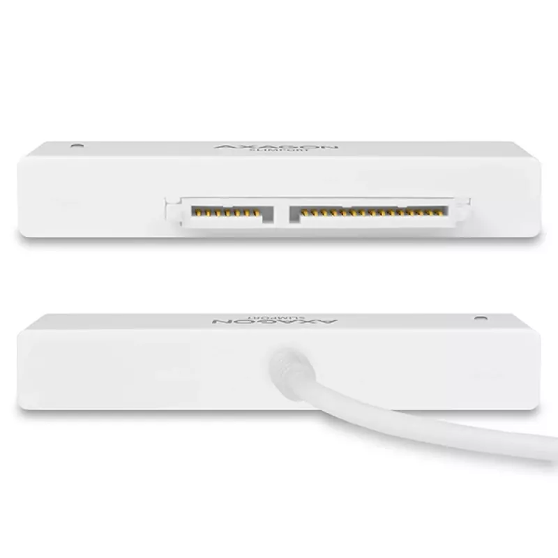 Axagon ADSA-1S USB 2.0 - 2,5 collu HDD SATA, HDD/SSD korpuss, 2,5 collu, Serial ATA, Serial ATA II, Serial ATA III, 0,48 Gbit/s, USB savienojums, Balts