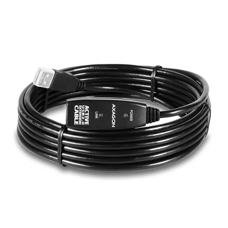 Axagon ADR-205 USB 2.0 A-M -> A-F aktīvais pagarinātāja/retranslatora kabelis 5m