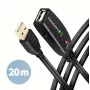 Axagon ADR-220 USB 2.0 A-M -> A-F aktīvs pagarinātāja / atkārtotāja kabelis 20m