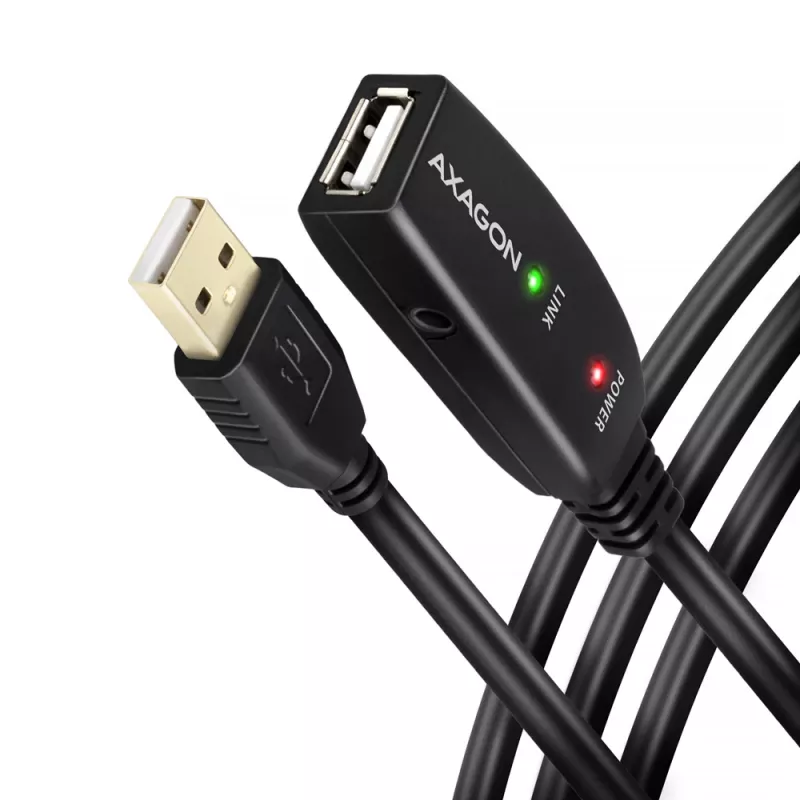Axagon ADR-220 USB 2.0 A-M -> A-F aktīvs pagarinātāja / atkārtotāja kabelis 20m