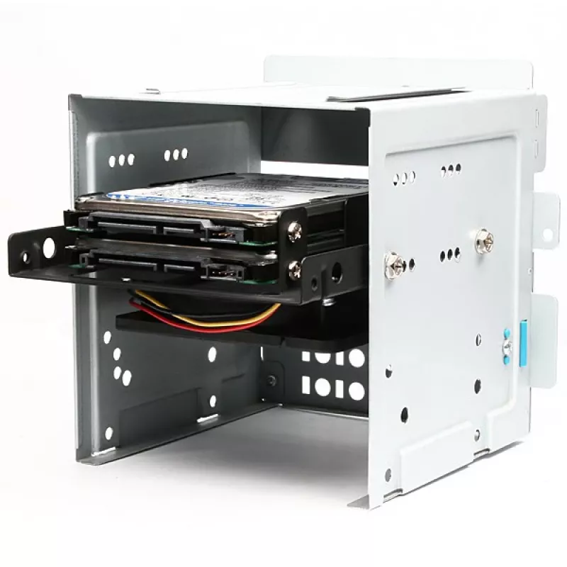 Axagon RHD-225 METAL kronšteins 2x 2,5 collu HDD/SSD ievietošanai 3,5 collu nodalījumā, ventilatora stiprinājums