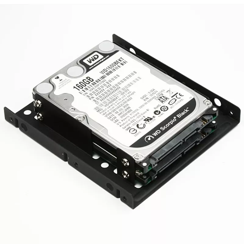 Axagon RHD-225 METAL kronšteins 2x 2,5 collu HDD/SSD ievietošanai 3,5 collu nodalījumā, ventilatora stiprinājums