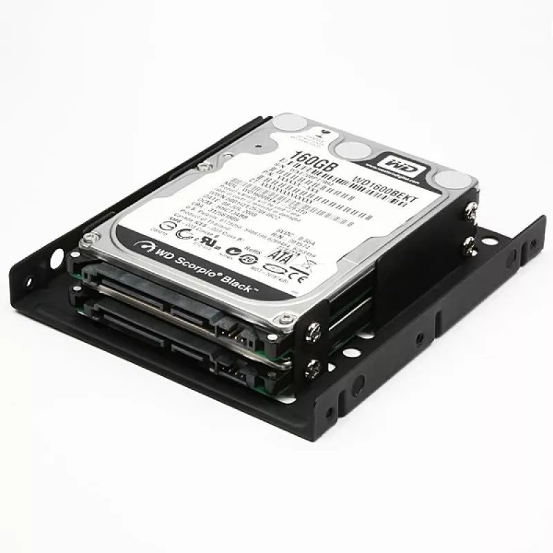 Axagon RHD-225 METAL kronšteins 2x 2,5 collu HDD/SSD ievietošanai 3,5 collu nodalījumā, ventilatora stiprinājums