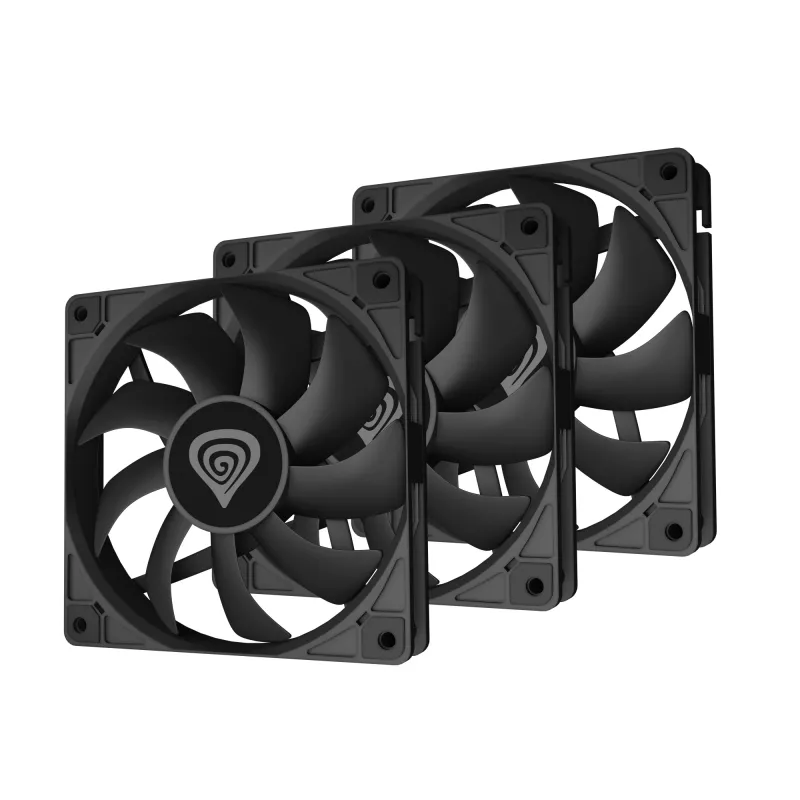 GENESIS Oxal 120 Computer case Fan 12 cm Melns 3 gab.