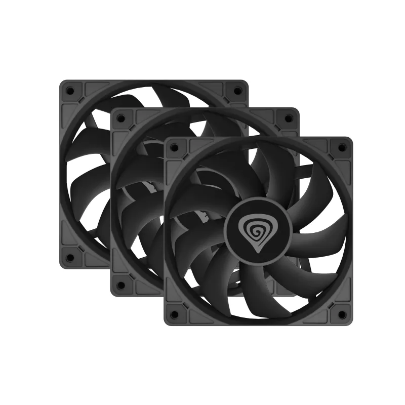 GENESIS Oxal 120 Computer case Fan 12 cm Melns 3 gab.