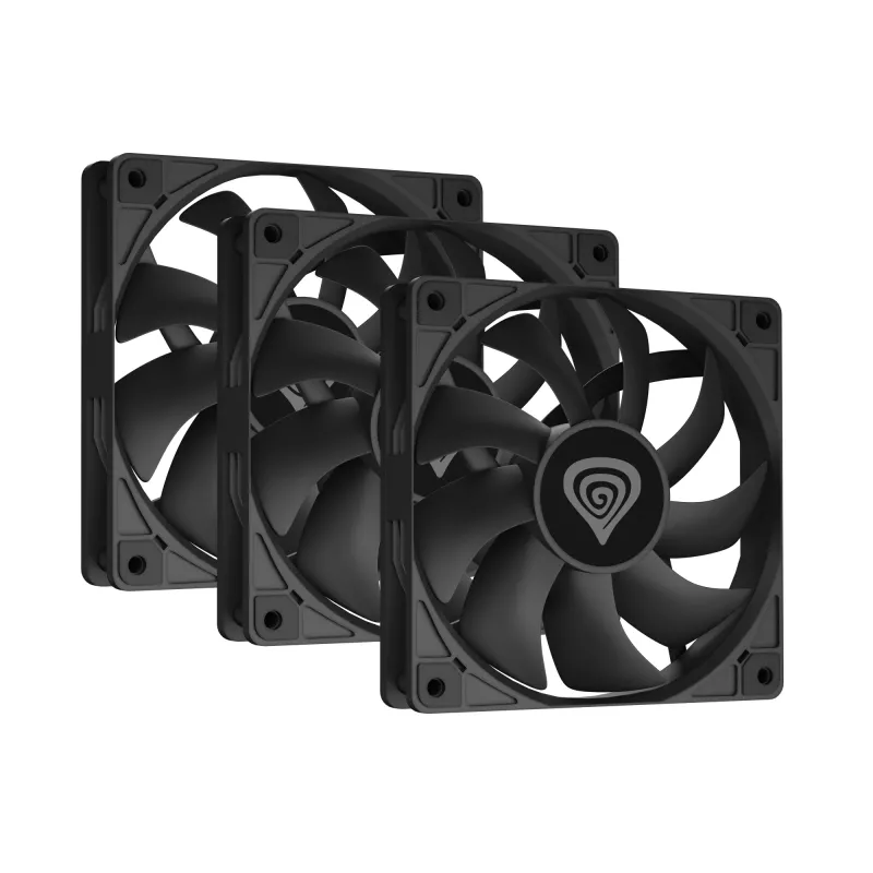 GENESIS Oxal 120 Computer case Fan 12 cm Melns 3 gab.