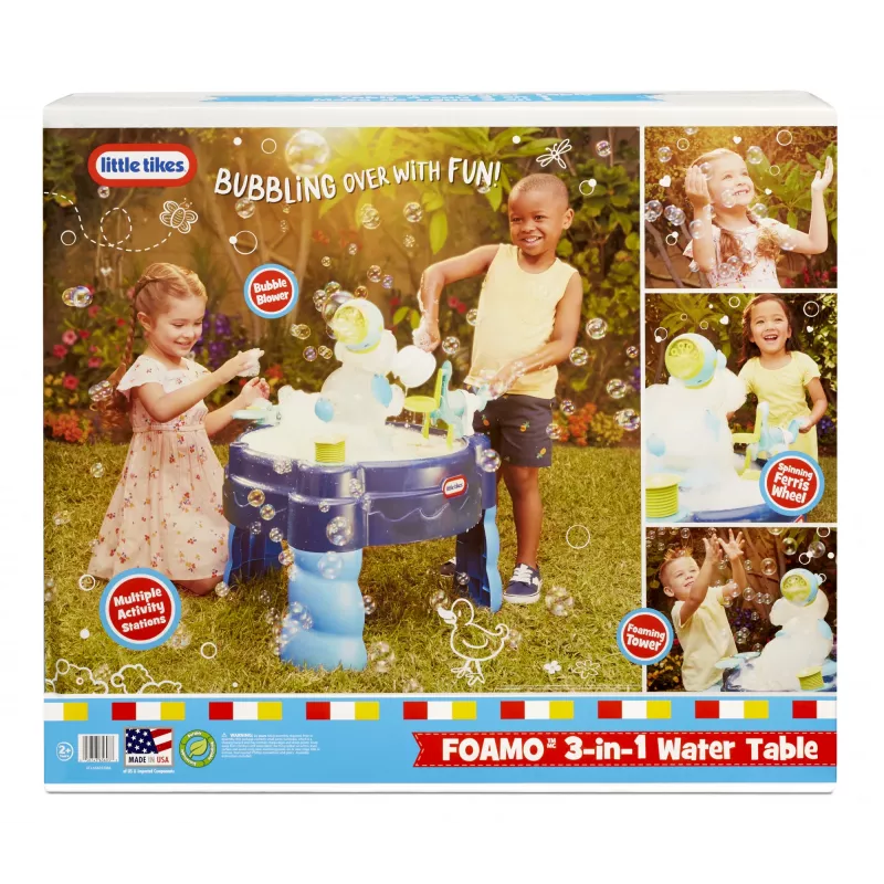 Little Tikes FOAMO 3-in-1 ūdens galds, ūdens galds, 2 gadi, Daudzkrāsains