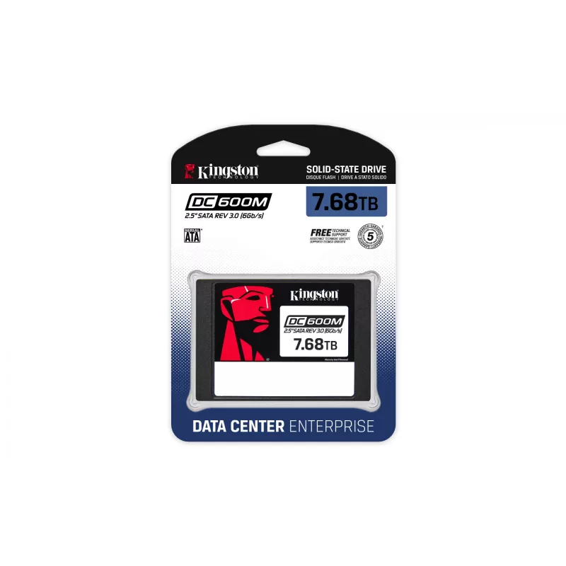 SSD disks Kingston Technology 7680G 7.68TB 2.5 collas SATA SEDC600M/7680G