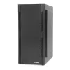 PC korpuss IBOX ANTILA 39 Midi Tower — melns, ATX/microATX, GPU līdz 31 cm, CPU dzesētāja augstums 150 mm
