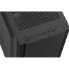 PC korpuss IBOX ANTILA 39 Midi Tower — melns, ATX/microATX, GPU līdz 31 cm, CPU dzesētāja augstums 150 mm