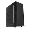 PC korpuss IBOX ANTILA 39 Midi Tower — melns, ATX/microATX, GPU līdz 31 cm, CPU dzesētāja augstums 150 mm