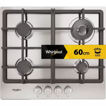 Whirlpool TGML 661 IX R Nerūsējošais tērauds Iebūvējams 58 cm Gāze 4 zonas