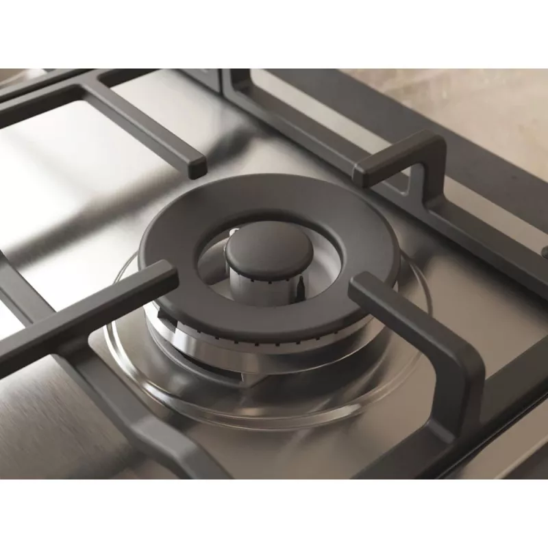 Whirlpool TGML 661 IX R Nerūsējošais tērauds Iebūvējams 58 cm Gāze 4 zonas