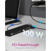 ICY BOX 11-in-1 mobilā dokstacija ar trīskāršu video izvadi
