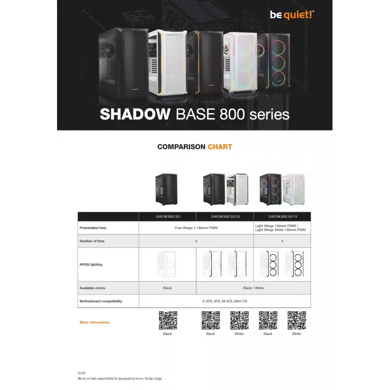 PC korpuss be quiet! Shadow Base 800 Midi Tower Melns