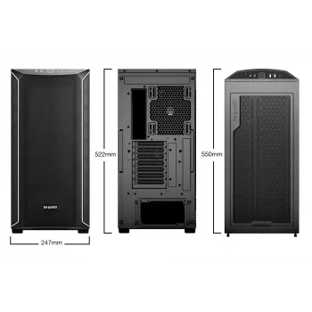 PC korpuss be quiet! Shadow Base 800 DX Midi Tower Melns